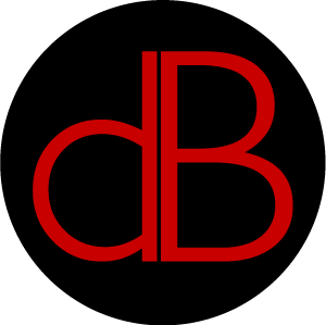 red db in black circle